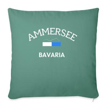 Ammersee in Bayern nahe der Berge - Sofakissenbezug 45 x 45 cm - Tanngrün - Vorne