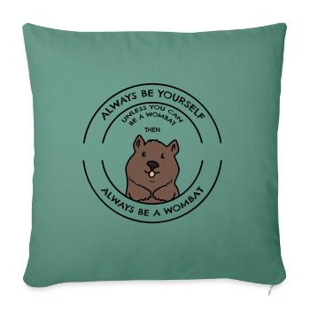 Wombat - Sofa pillowcase 17,3'' x 17,3'' (45 x 45 cm) - cypress green - Front