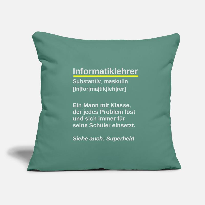 Informatiklehrer mit Klasse Spruch Informatik Sofakissenbezug 45 x 45 cm