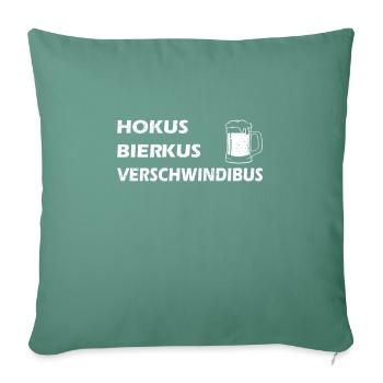 Magischer Bier Zauberspruch Party - Sofakissenbezug 45 x 45 cm - Tanngrün - Vorne
