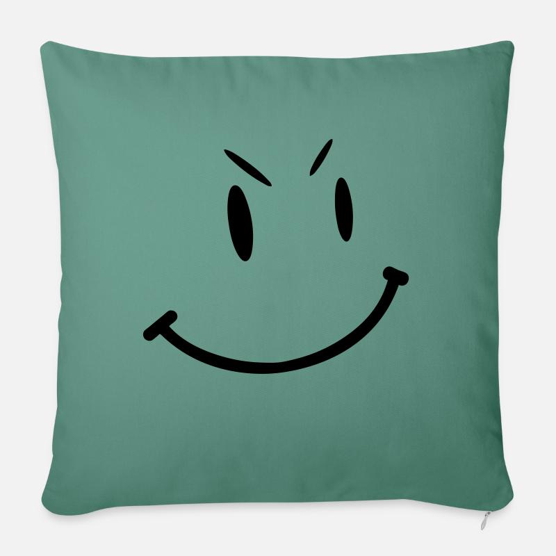 smily - Sofa pillowcase 17,3'' x 17,3'' (45 x 45 cm) - cypress green