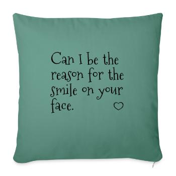 citations d'amour De - Housse de coussin décorative 45 x 45 cm - vert sapin - Devant