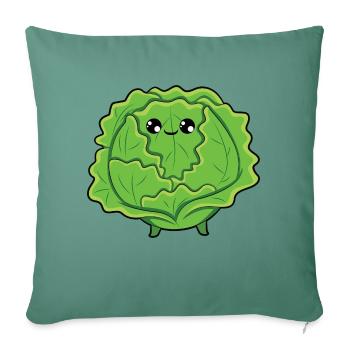 Cabbage - Sofa pillowcase 17,3'' x 17,3'' (45 x 45 cm) - cypress green - Front