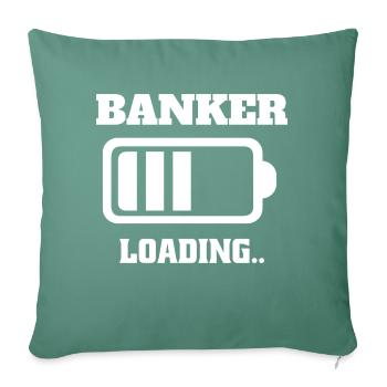 Bank clerk Apprenticeship Bank clerk Bank studies - Sofa pillowcase 17,3'' x 17,3'' (45 x 45 cm) - cypress green - Front