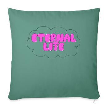 Eternal Life - Sofa pillowcase 17,3'' x 17,3'' (45 x 45 cm) - cypress green - Front