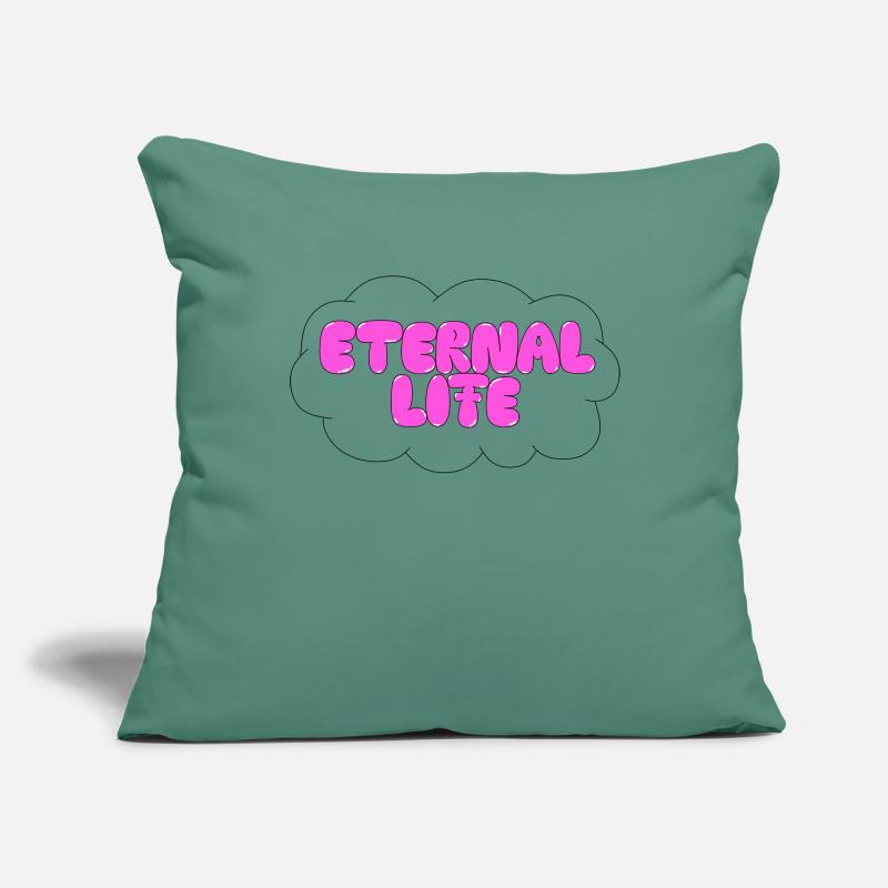 Vie éternelle Housse de coussin décorative 45 x 45 cm