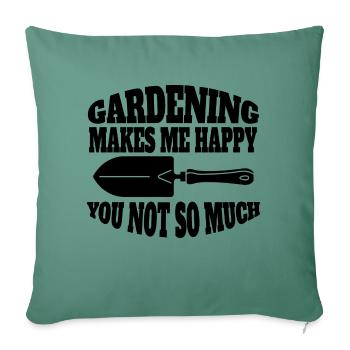Gardener Garden Gift Hobby Gardener Orchard - Sofa pillowcase 17,3'' x 17,3'' (45 x 45 cm) - cypress green - Front