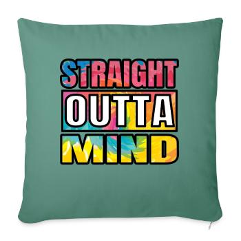 StraightouttaMIND - Sofa pillowcase 17,3'' x 17,3'' (45 x 45 cm) - cypress green - Front