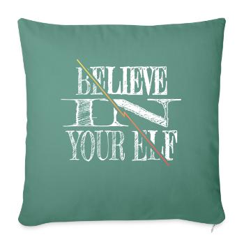 birthday present idea christmas present - Sofa pillowcase 17,3'' x 17,3'' (45 x 45 cm) - cypress green - Front