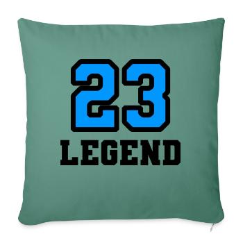 Legend 23 - Sofa pillowcase 17,3'' x 17,3'' (45 x 45 cm) - cypress green - Front