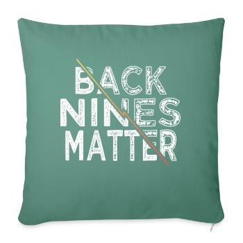 present funnygolfquote golfclock golfgirls sayings - Sofa pillowcase 17,3'' x 17,3'' (45 x 45 cm) - cypress green - Front