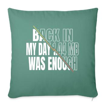 gift informatics nurse girl jokes - Sofa pillowcase 17,3'' x 17,3'' (45 x 45 cm) - cypress green - Front