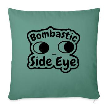 regard latéral tonitruant - Housse de coussin décorative 45 x 45 cm - vert sapin - Devant