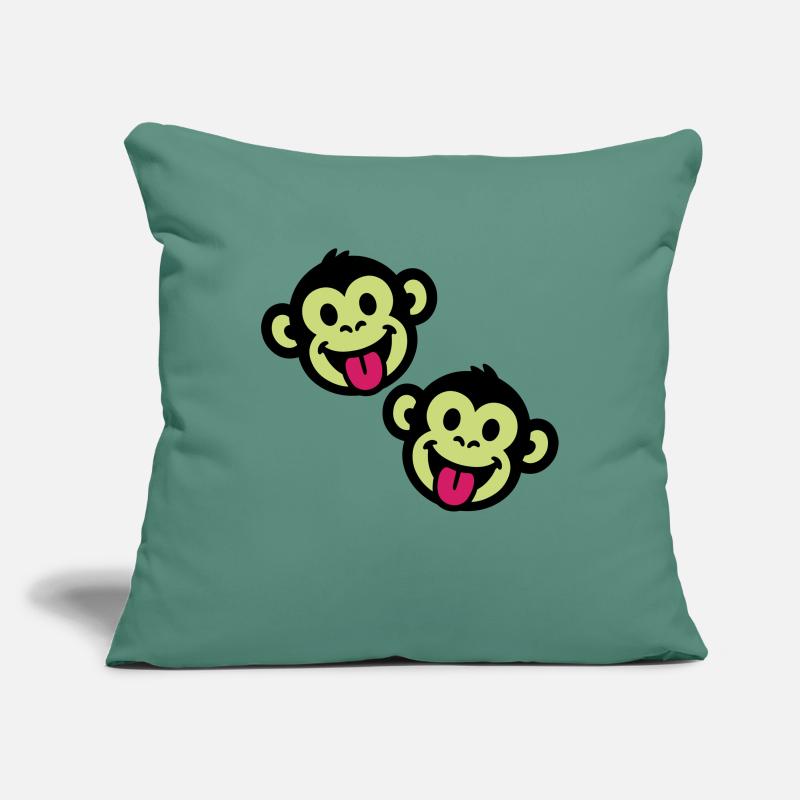 Monkey Funny Sofa pillowcase 17,3'' x 17,3'' (45 x 45 cm)