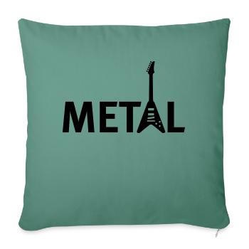 metal - Housse de coussin décorative 45 x 45 cm - vert sapin - Devant