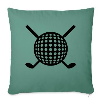 Golfball-Club - Sofakissenbezug 45 x 45 cm - Tanngrün - Vorne