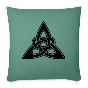 Celtic knots - Sofa pillowcase 17,3'' x 17,3'' (45 x 45 cm) - cypress green - Front