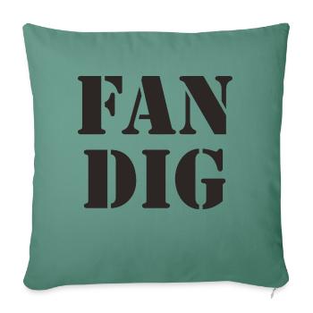 Swedish saying Swedish language - Sofa pillowcase 17,3'' x 17,3'' (45 x 45 cm) - cypress green - Front