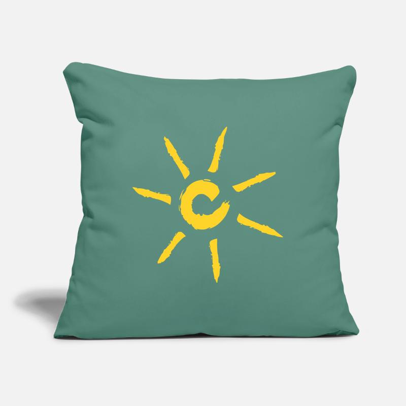 Soleil Housse de coussin décorative 45 x 45 cm