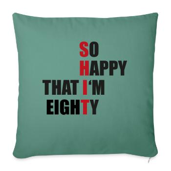 80 - Sofa pillowcase 17,3'' x 17,3'' (45 x 45 cm) - cypress green - Front