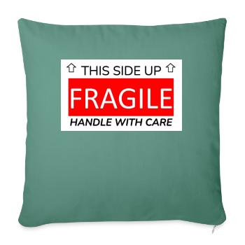 fragile - Sofa pillowcase 17,3'' x 17,3'' (45 x 45 cm) - cypress green - Front