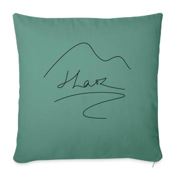 Résine - Housse de coussin décorative 45 x 45 cm - vert sapin - Devant