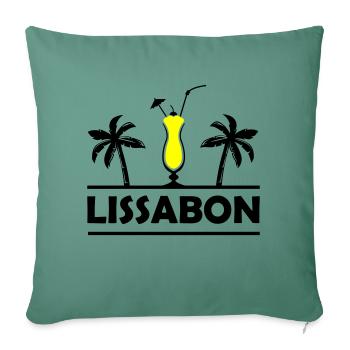 Lisbon - Sofa pillowcase 17,3'' x 17,3'' (45 x 45 cm) - cypress green - Front