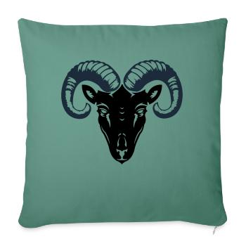 ram - Sofa pillowcase 17,3'' x 17,3'' (45 x 45 cm) - cypress green - Front