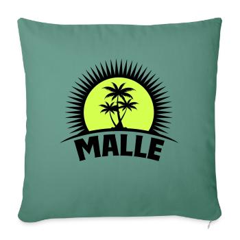 Malle - Housse de coussin décorative 45 x 45 cm - vert sapin - Devant