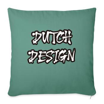 english desgin 2 - Sofa pillowcase 17,3'' x 17,3'' (45 x 45 cm) - cypress green - Front