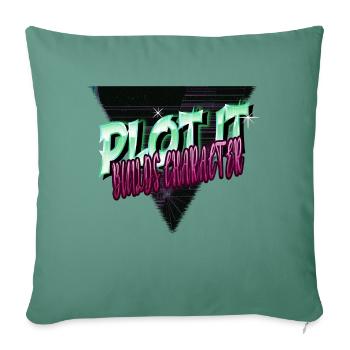 funny present storytelling techniques - Sofa pillowcase 17,3'' x 17,3'' (45 x 45 cm) - cypress green - Front