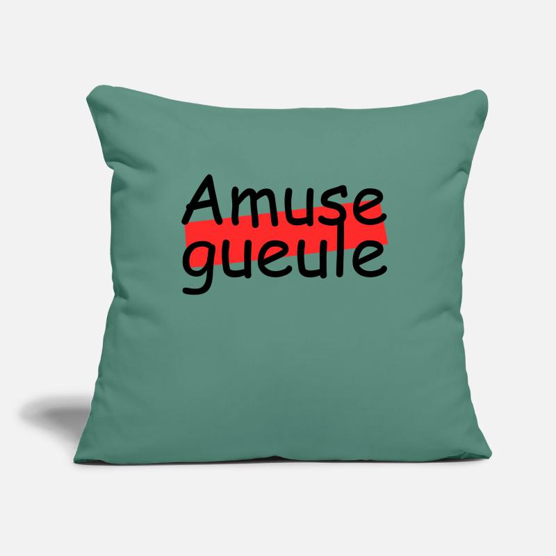 Amuse gueule Housse de coussin décorative 45 x 45 cm