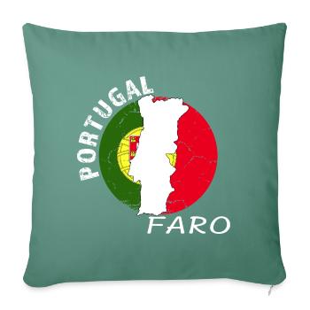 Faro - Sofakissenbezug 45 x 45 cm - Tanngrün - Vorne