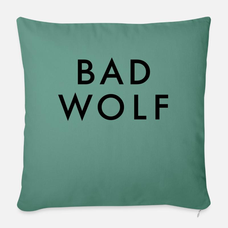 Bad Wolf - Sofakissenbezug 45 x 45 cm - Tanngrün