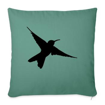 Bird - Housse de coussin décorative 45 x 45 cm - vert sapin - Devant