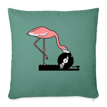 music party celebrate disco club hang up v - Sofa pillowcase 17,3'' x 17,3'' (45 x 45 cm) - cypress green - Front