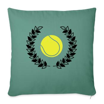 tennis ball wreath - Sofa pillowcase 17,3'' x 17,3'' (45 x 45 cm) - cypress green - Front