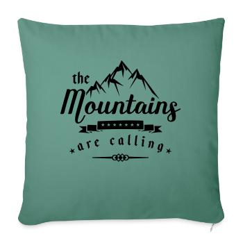 mountains are calling design - Sofakissenbezug 45 x 45 cm - Tanngrün - Vorne
