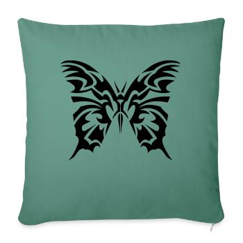 tribal butterfly - Sofa pillowcase 17,3'' x 17,3'' (45 x 45 cm) - cypress green - Front