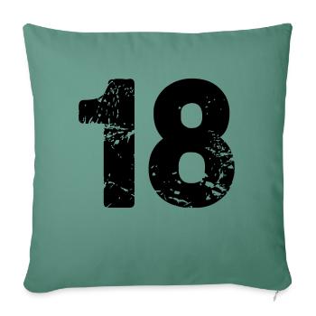 18 - Sofa pillowcase 17,3'' x 17,3'' (45 x 45 cm) - cypress green - Front