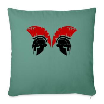 Spartans - Sofakissenbezug 45 x 45 cm - Tanngrün - Vorne