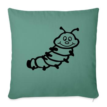 Caterpillar - Sofa pillowcase 17,3'' x 17,3'' (45 x 45 cm) - cypress green - Front