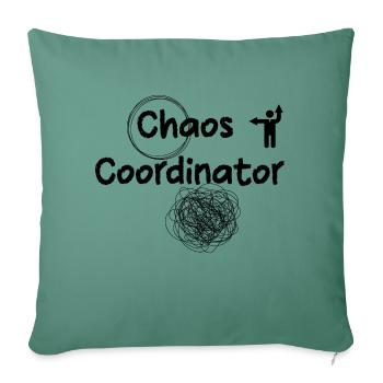 Chaos Coordinator - Sofa pillowcase 17,3'' x 17,3'' (45 x 45 cm) - cypress green - Front