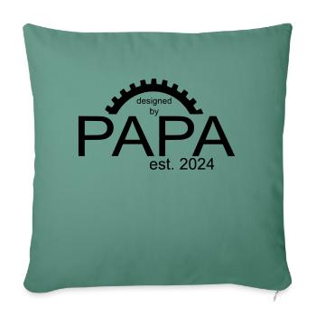 designed by Papa - Sofa pillowcase 17,3'' x 17,3'' (45 x 45 cm) - cypress green - Front