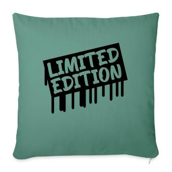 Édition limitée - Housse de coussin décorative 45 x 45 cm - vert sapin - Devant
