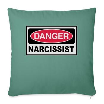 2541614 115188447 narcissist - Sofa pillowcase 17,3'' x 17,3'' (45 x 45 cm) - cypress green - Front