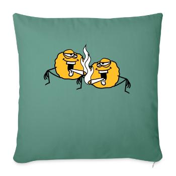 Kiffen kiffer stoned h - Housse de coussin décorative 45 x 45 cm - vert sapin - Devant