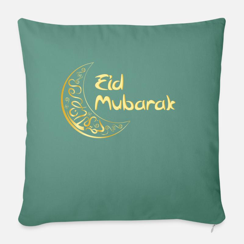 Ramadan Eid Mubarak Fastenbrechen Gruß - Sofakissenbezug 45 x 45 cm - Tanngrün