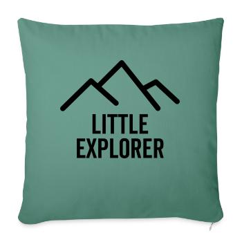 Little Explorer - Sofa pillowcase 17,3'' x 17,3'' (45 x 45 cm) - cypress green - Front