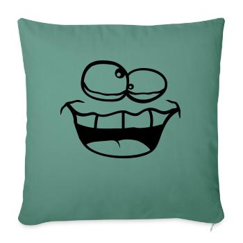 Grimace Squint Crazy - Sofa pillowcase 17,3'' x 17,3'' (45 x 45 cm) - cypress green - Front